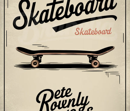 affiche skateboard vintage