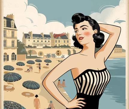 Pack Pin Up — 3 affiches A3 — pack d'affiches vintage Brunelia