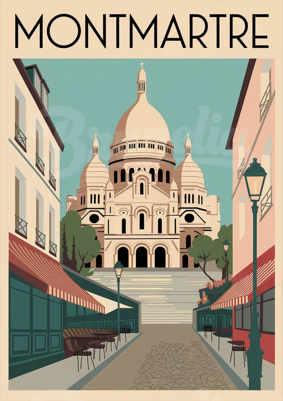 Affiche vintage Montmartre