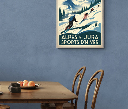 affiche vintage jura