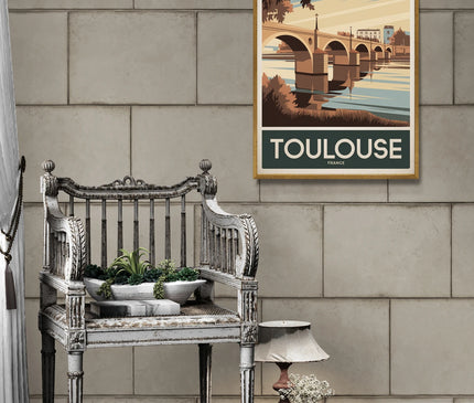 affiche vintage toulouse