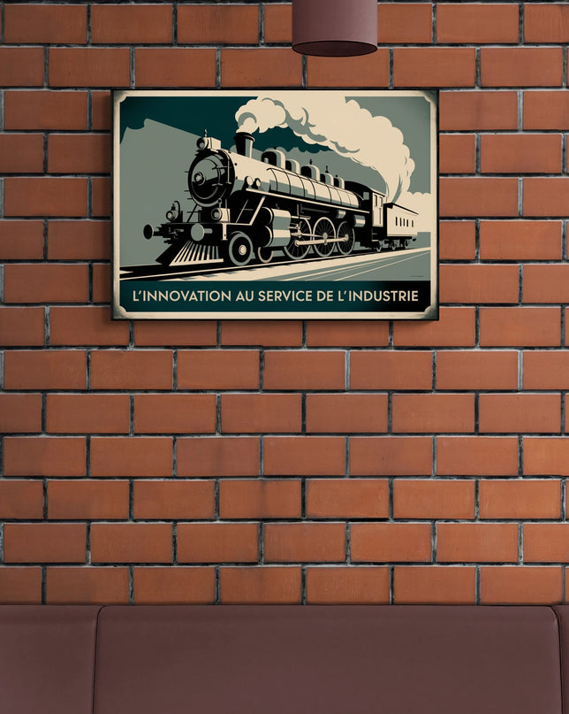affiche vintage industrielle