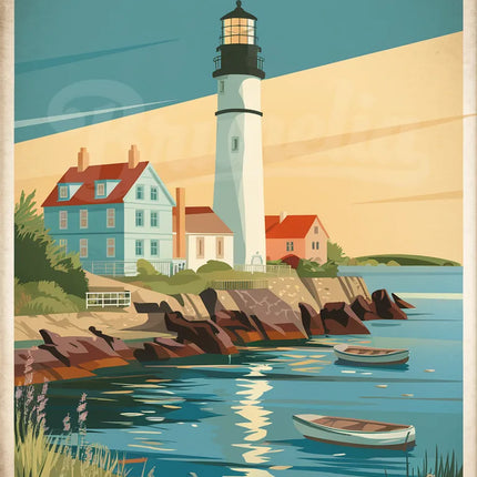 affiche vintage belle ile en mer