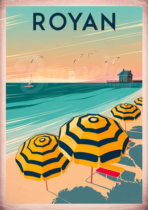 affiche royan vintage