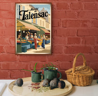 Affiche Marché de Talensac à Nantes années 1930