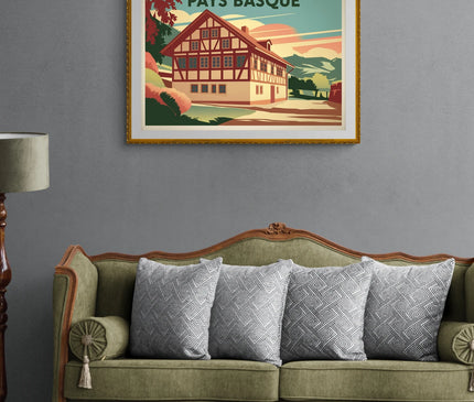 affiche vintage pays basque