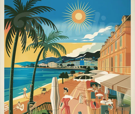 Affiche vintage Cannes