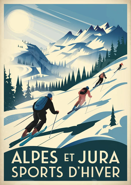 affiche vintage jura