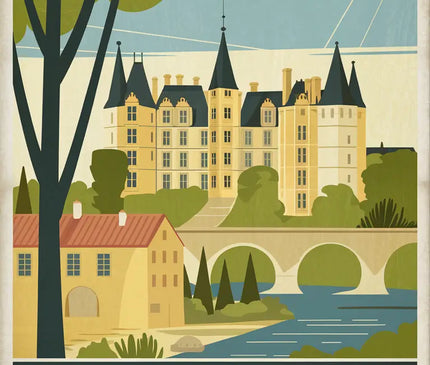 affiche angers vintage