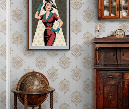 affiche vintage femme 1 2