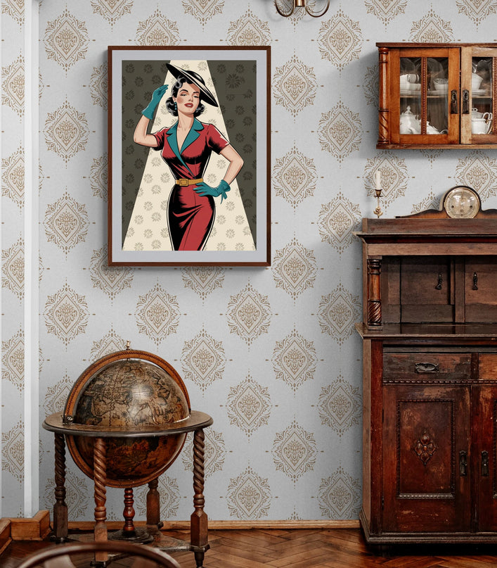 affiche vintage femme 1 2