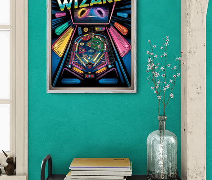 Affiche flipper vintage
