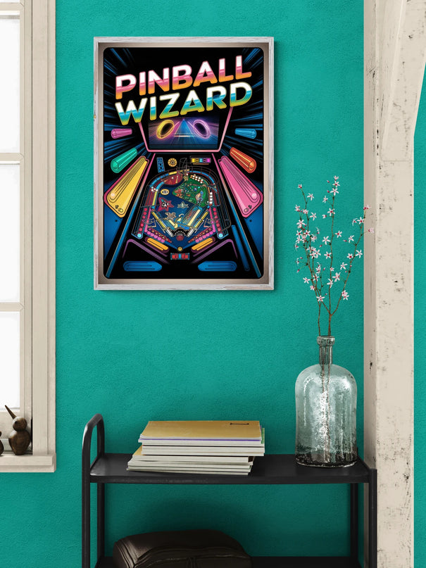 Affiche flipper vintage