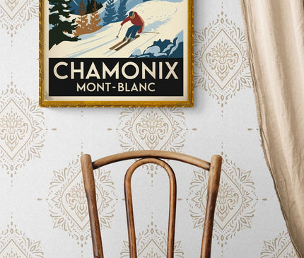 affiche chamonix vintage