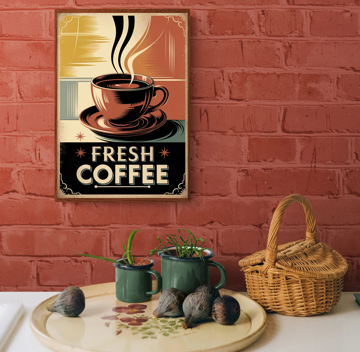 affiche cuisine café rétro copie
