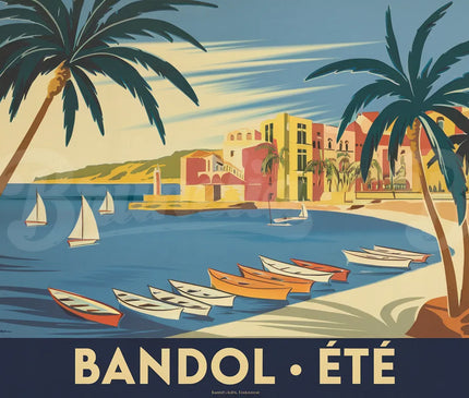 affiche bandol vintage