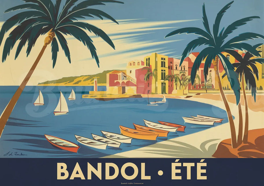 affiche bandol vintage