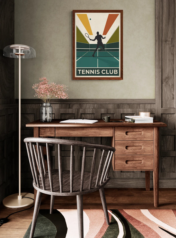 Affiche vintage affiches minimalistes tennis copie
