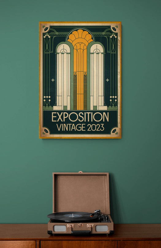 affiche exposition vintage