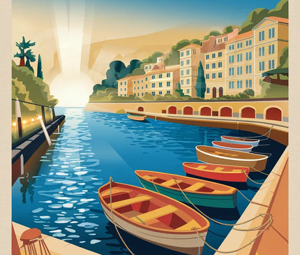 Affiche vintage port Lympia