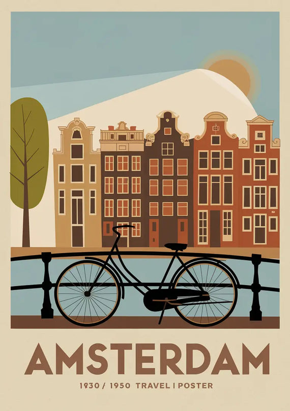 affiche amsterdam vintage