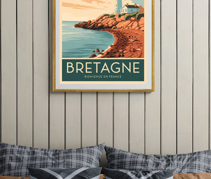 affiche bretagne vintage