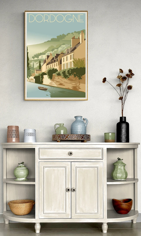 affiche vintage dordogne