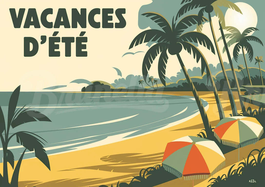 affiche vintage vacances 1