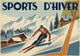 Affiche Skieur Alpin Vintage Années 1930