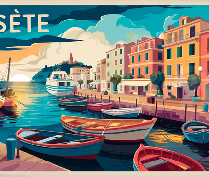 Affiche vintage Sète