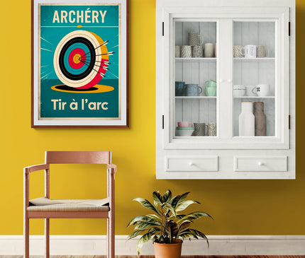 Affiche vintage tir à l’arc
