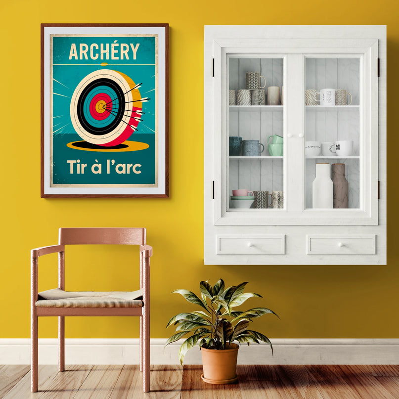 Affiche vintage tir à l’arc