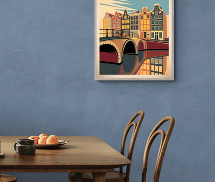 Affiche vintage Amsterdam