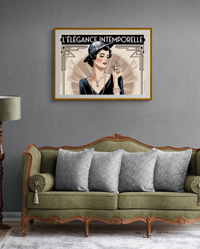 Affiche vintage accessoires de mode anciens