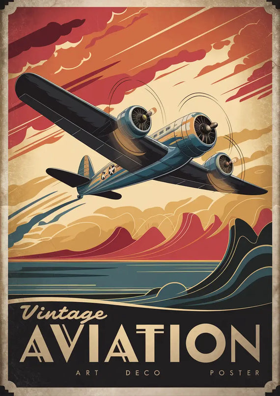 affiche aviation vintage 1