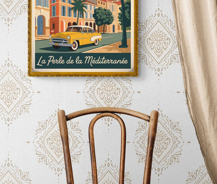 affiche de ville vintage