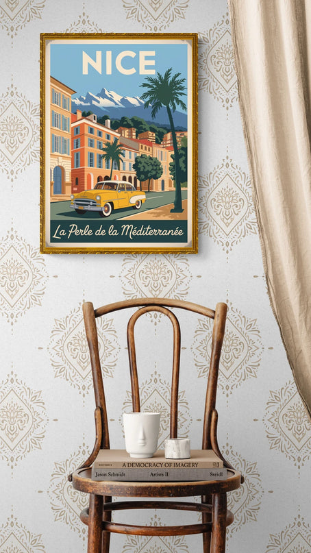 affiche de ville vintage