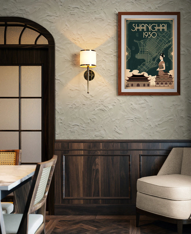 Affiche vintage Shanghai
