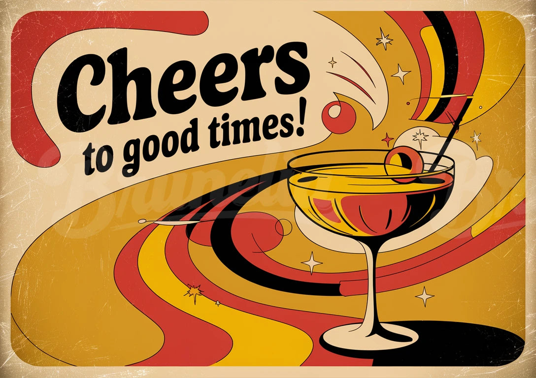 affiche vintage bar
