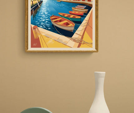 Affiche vintage port Lympia