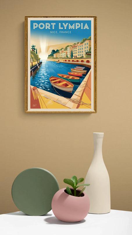 Affiche vintage port Lympia