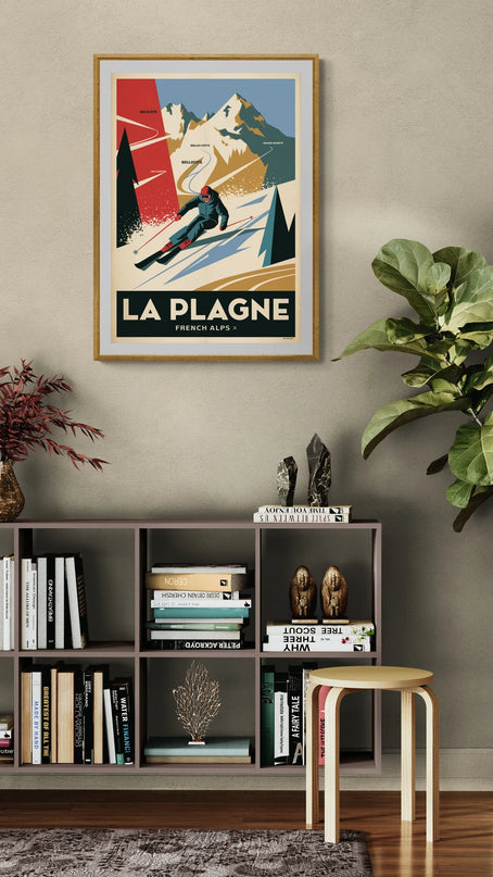 affiche vintage la plagne