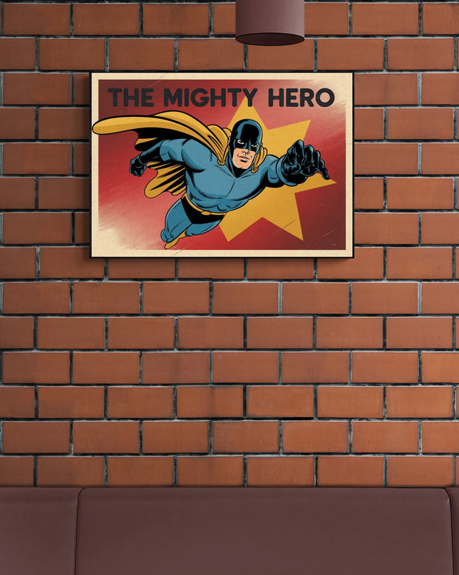 affiche super heros vintage