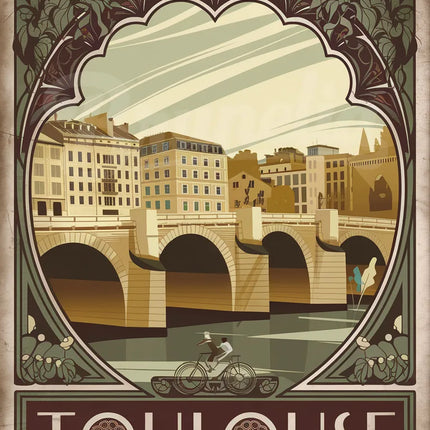 affiche toulouse vintage