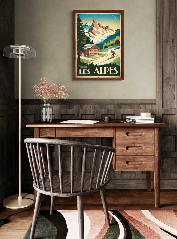 affiche alpes vintage