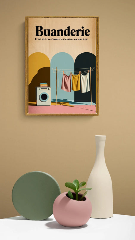 affiche vintage buanderie 1