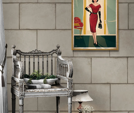 affiche mode vintage