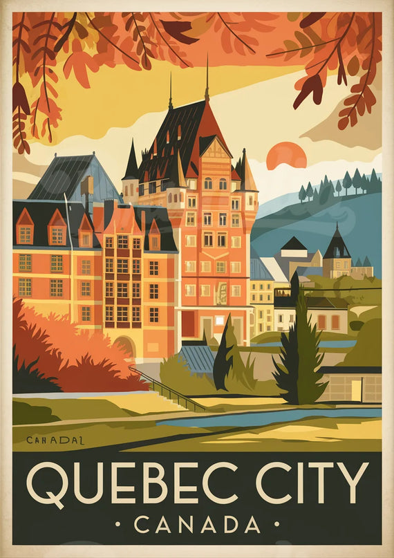 affiche vintage québec