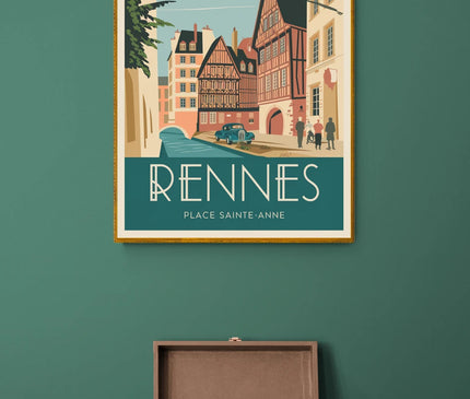 affiche rennes vintage