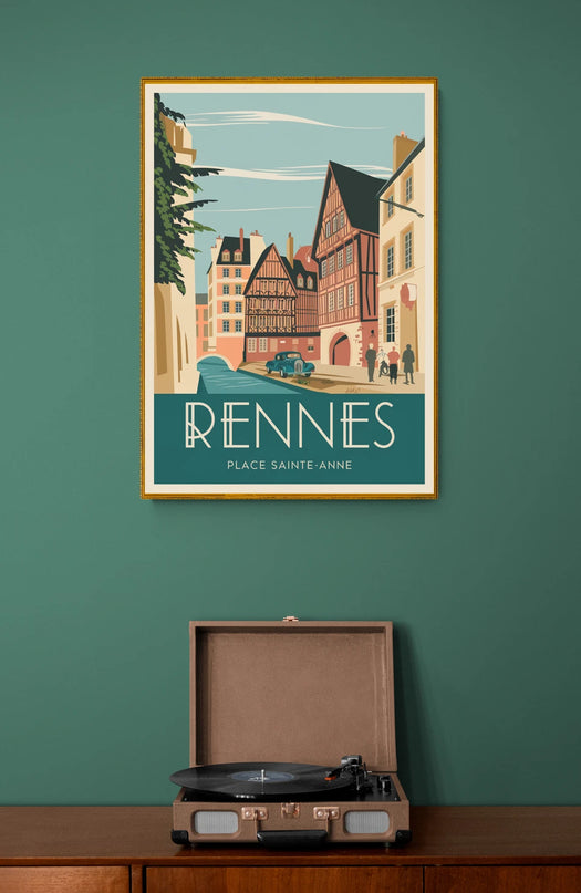 affiche rennes vintage
